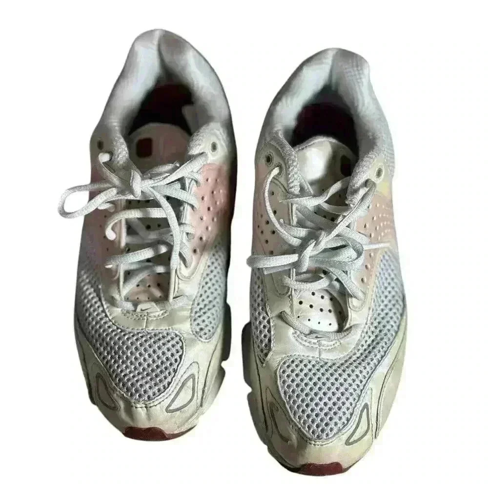 Nike Shox Women’s Size 9 Maroon Peach Beige Running Shoes - Picture 3 of 10